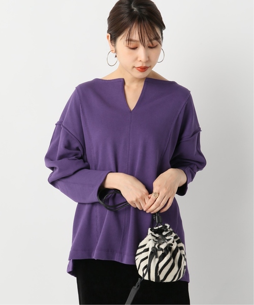 JOINT WORKS（ジョイントワークス）の「裏毛フロントスリットプルオーバー◆（スウェット・レディース・ブラック/カーキ/パープル・FREE）」の19枚目の写真