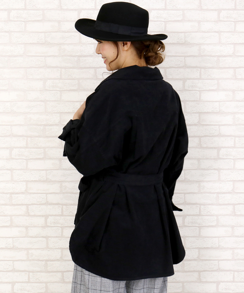 MARLENE JOBERT（マルレーヌ　ジョベル）の「コーデュロイビックシルエットジャケット（その他アウター・レディース・ブラック/ブラウン/ベージュ・M/L）」の8枚目の写真