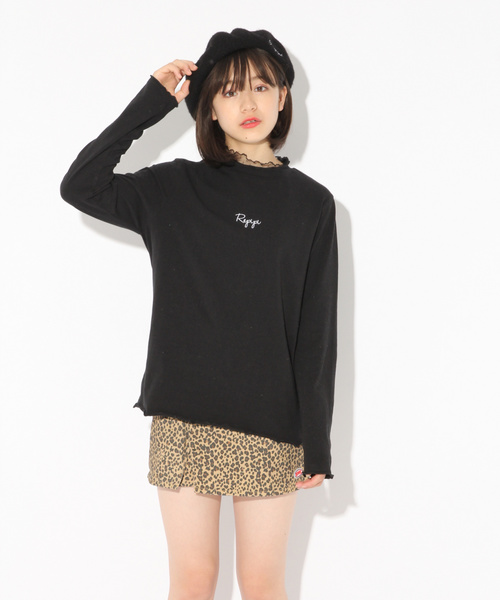 repipi armario（レピピ アルマリオ）の「プチハイメロウロングスリーブ（Tシャツ/カットソー・キッズ・その他/ホワイト/ブラック・MEDIUM/LARGE/SMALL/X-SMALL）」の3枚目の写真