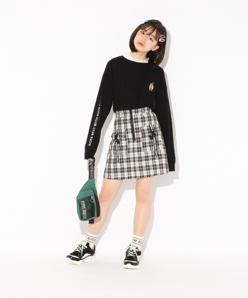 repipi armario（レピピ アルマリオ）の「プチハイメロウロングスリーブ（Tシャツ/カットソー・キッズ・その他/ホワイト/ブラック・MEDIUM/LARGE/SMALL/X-SMALL）」の20枚目の写真