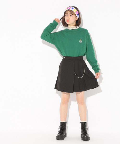 repipi armario（レピピ アルマリオ）の「プチハイメロウロングスリーブ（Tシャツ/カットソー・キッズ・その他/ホワイト/ブラック・MEDIUM/LARGE/SMALL/X-SMALL）」の18枚目の写真