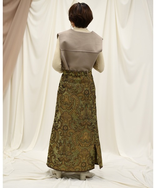 ジャガードリーフペンシルスカート　38 todayful TODAYFUL（トゥデイフル）の「TODAYFUL(トゥデイフル) 