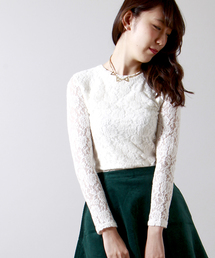 WEGO | WEGO/起毛レースロングTシャツ(Tシャツ/カットソー)