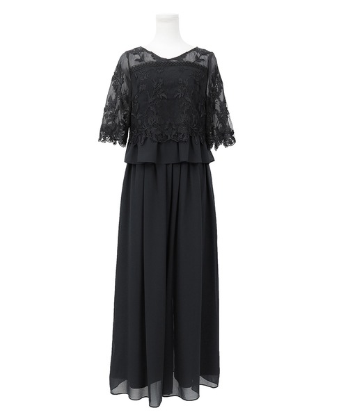 レースセットアップ結婚式ワイドパンツドレス（パンツドレス）｜Fashion Letter（ファッションレター）