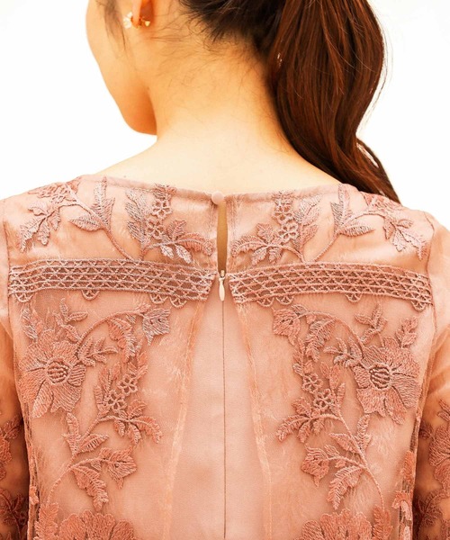 レースセットアップ結婚式ワイドパンツドレス（パンツドレス）｜Fashion Letter（ファッションレター）