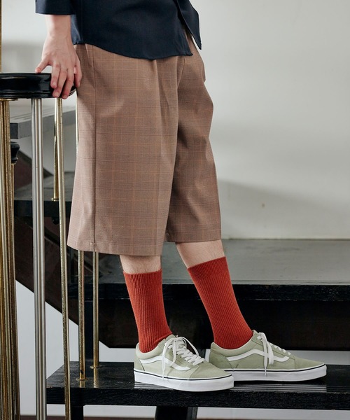 MONO-MART（モノマート）の「TRストレッチ 6分丈 クロップド ワイド ショーツ（その他パンツ・メンズ・ブラック/ネイビー/ブラウン/グレー系その他/ベージュ系その他/ベージュ系その他2・S/M/L）」の6枚目の写真