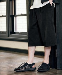 MONO-MART | TRストレッチ 6分丈 クロップド ワイド ショーツ(その他パンツ)
