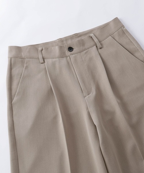 TRストレッチ 6分丈 クロップド ワイド ショーツ MONO-MART