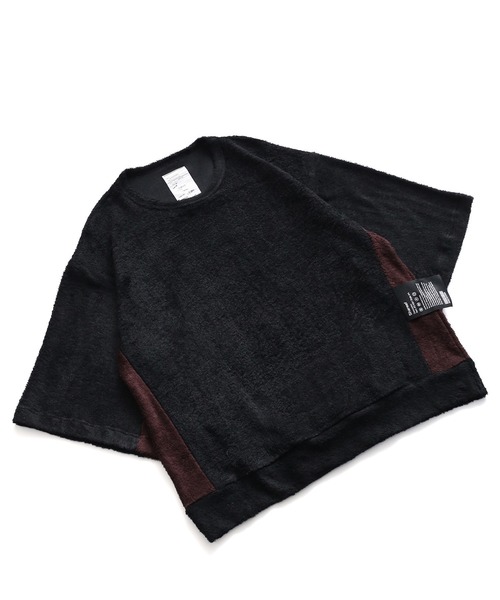 SHAREEF（シャリーフ）の「RAYON PILE 3TONE S/S T（Tシャツ/カットソー・メンズ・ブラック/ネイビー/ブラウン/ターコイズブルー・1/2/3）」の9枚目の写真