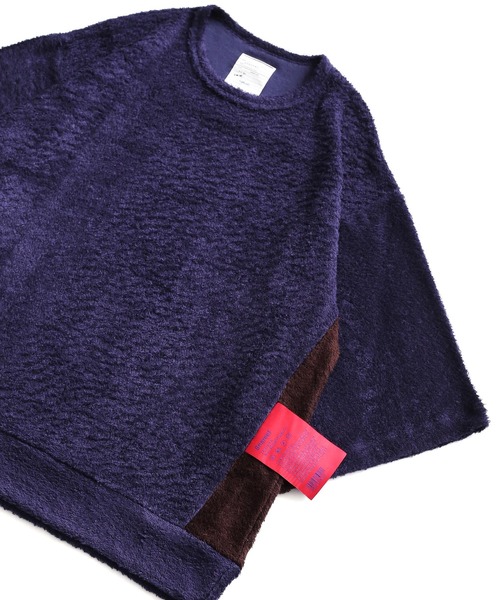 SHAREEF（シャリーフ）の「RAYON PILE 3TONE S/S T（Tシャツ/カットソー・メンズ・ブラック/ネイビー/ブラウン/ターコイズブルー・1/2/3）」の14枚目の写真