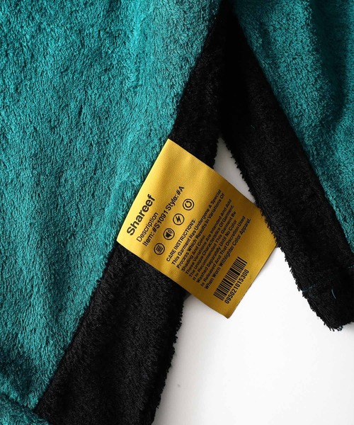 SHAREEF（シャリーフ）の「RAYON PILE 3TONE S/S T（Tシャツ/カットソー・メンズ・ブラック/ネイビー/ブラウン/ターコイズブルー・1/2/3）」の19枚目の写真