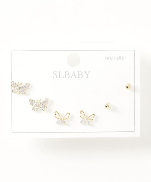 TABI PAL(タビパル)の「ポスト925シルバ-*ピアス 3点セット(ピアス(両耳用)・レディース・A/B/C/D/E/F/G/H/I/J/K/L/M/N/O/P/Q/R/S/T/U/V/X/W/Y/その他2/その他3/その他4/その他/その他5/その他1/その他21/その他22/その他9/その他10/その他11/その他20/その他12/その他13/その他6/その他7/その他8/その他14/その他15/その他16/その他17/その他18/その他19/その他23/その他24/その他25/その他26/その他27/その他28/その他29/その他30・FREE)」の3枚目の写真