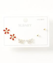 ポスト925シルバ-＊ピアス 3点セット