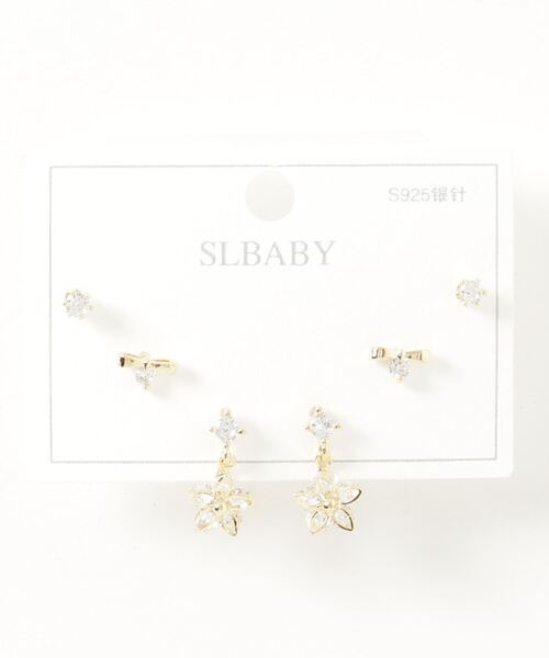 TABI PAL(タビパル)の「ポスト925シルバ-*ピアス 3点セット(ピアス(両耳用)・レディース・A/B/C/D/E/F/G/H/I/J/K/L/M/N/O/P/Q/R/S/T/U/V/X/W/Y/その他2/その他3/その他4/その他/その他5/その他1/その他21/その他22/その他9/その他10/その他11/その他20/その他12/その他13/その他6/その他7/その他8/その他14/その他15/その他16/その他17/その他18/その他19/その他23/その他24/その他25/その他26/その他27/その他28/その他29/その他30・FREE)」の10枚目の写真