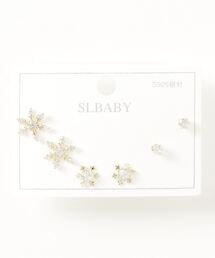ポスト925シルバ-*ピアス 3点セット