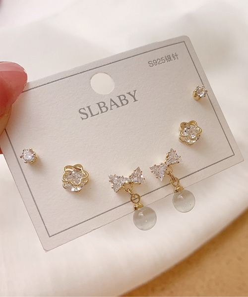 TABI PAL(タビパル)の「ポスト925シルバ-*ピアス 3点セット(ピアス(両耳用)・レディース・A/B/C/D/E/F/G/H/I/J/K/L/M/N/O/P/Q/R/S/T/U/V/X/W/Y/その他2/その他3/その他4/その他/その他5/その他1/その他21/その他22/その他9/その他10/その他11/その他20/その他12/その他13/その他6/その他7/その他8/その他14/その他15/その他16/その他17/その他18/その他19/その他23/その他24/その他25/その他26/その他27/その他28/その他29/その他30・FREE)」の18枚目の写真