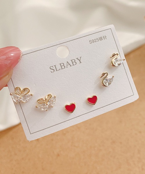 TABI PAL(タビパル)の「ポスト925シルバ-*ピアス 3点セット(ピアス(両耳用)・レディース・A/B/C/D/E/F/G/H/I/J/K/L/M/N/O/P/Q/R/S/T/U/V/X/W/Y/その他2/その他3/その他4/その他/その他5/その他1/その他21/その他22/その他9/その他10/その他11/その他20/その他12/その他13/その他6/その他7/その他8/その他14/その他15/その他16/その他17/その他18/その他19/その他23/その他24/その他25/その他26/その他27/その他28/その他29/その他30・FREE)」の22枚目の写真