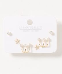 ポスト925シルバ-*ピアス 3点セット