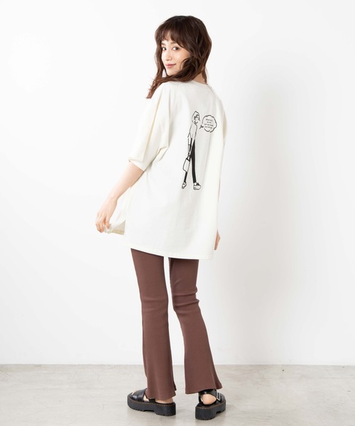 WEGO(ウィゴー)の「WEGO/girlラインアートTシャツ(Tシャツ/カットソー・レディース・ホワイト/ホワイト系その他・FREE)」の19枚目の写真