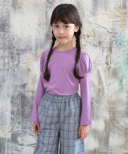 Bee des Bee（ビーデスビー）の「バックリボントップス（シャツ/ブラウス・キッズ・ブラウン/チャコール/バイオレット/ブラック・110cm/100cm/120cm/130cm/140cm/150cm）」の4枚目の写真