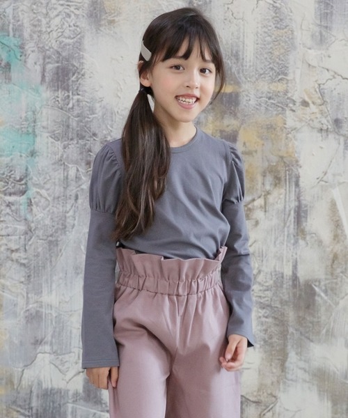 Bee des Bee（ビーデスビー）の「バックリボントップス（シャツ/ブラウス・キッズ・ブラウン/チャコール/バイオレット/ブラック・110cm/100cm/120cm/130cm/140cm/150cm）」の3枚目の写真