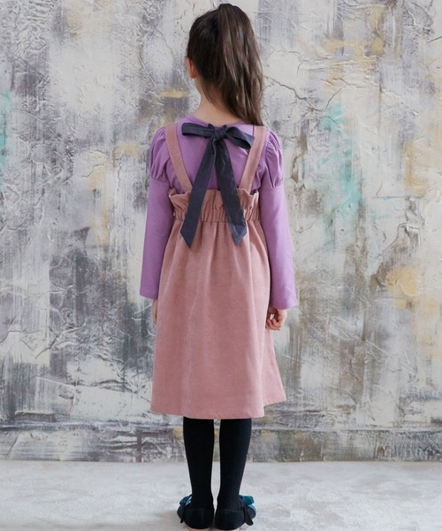 Bee des Bee（ビーデスビー）の「バックリボントップス（シャツ/ブラウス・キッズ・ブラウン/チャコール/バイオレット/ブラック・110cm/100cm/120cm/130cm/140cm/150cm）」の10枚目の写真