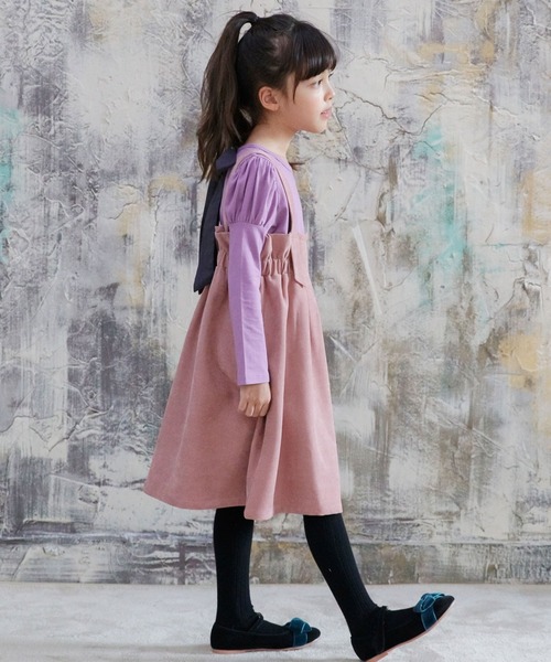 Bee des Bee（ビーデスビー）の「バックリボントップス（シャツ/ブラウス・キッズ・ブラウン/チャコール/バイオレット/ブラック・110cm/100cm/120cm/130cm/140cm/150cm）」の9枚目の写真