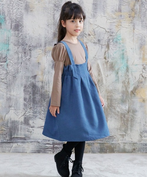 Bee des Bee（ビーデスビー）の「バックリボントップス（シャツ/ブラウス・キッズ・ブラウン/チャコール/バイオレット/ブラック・110cm/100cm/120cm/130cm/140cm/150cm）」の5枚目の写真