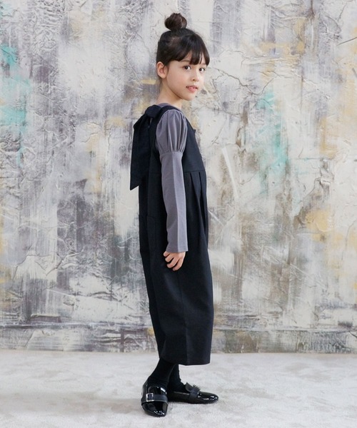 Bee des Bee（ビーデスビー）の「バックリボントップス（シャツ/ブラウス・キッズ・ブラウン/チャコール/バイオレット/ブラック・110cm/100cm/120cm/130cm/140cm/150cm）」の21枚目の写真