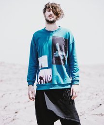 【NO ID.】Clip Art Big Pullover / クリップ アート ビッグ プルオーバー