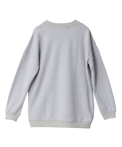 NO ID.(ノーアイディ)の「【NO ID.】Clip Art Big Pullover / クリップ アート ビッグ プルオーバー(Tシャツ/カットソー・メンズ・ブルーグリーン/グレー/ブラック・ONE SIZE)」の7枚目の写真