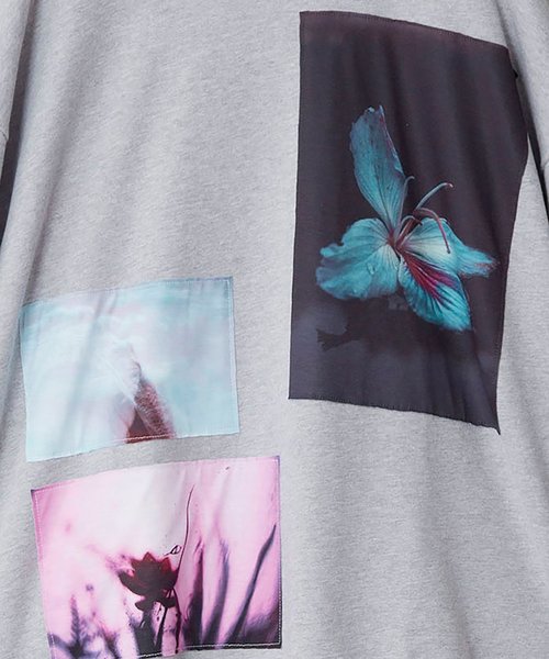 NO ID.(ノーアイディ)の「【NO ID.】Clip Art Big Pullover / クリップ アート ビッグ プルオーバー(Tシャツ/カットソー・メンズ・ブルーグリーン/グレー/ブラック・ONE SIZE)」の8枚目の写真