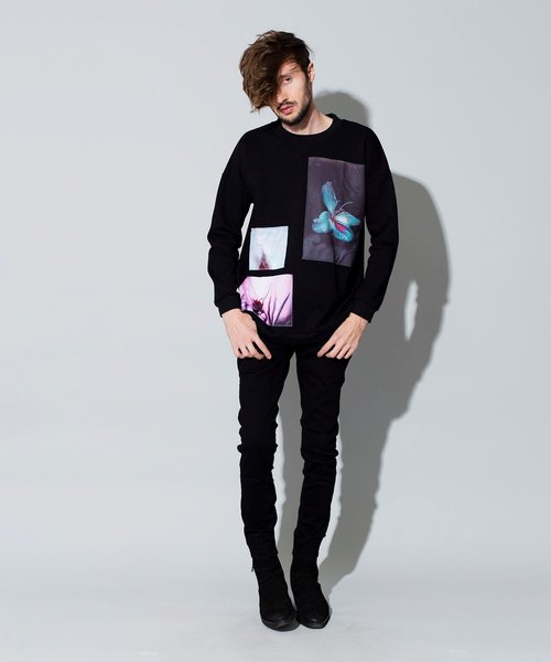 NO ID.(ノーアイディ)の「【NO ID.】Clip Art Big Pullover / クリップ アート ビッグ プルオーバー(Tシャツ/カットソー・メンズ・ブルーグリーン/グレー/ブラック・ONE SIZE)」の11枚目の写真