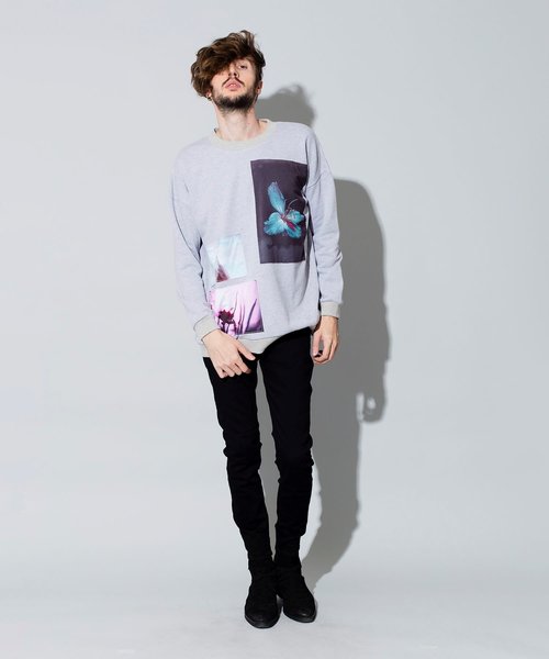 NO ID.(ノーアイディ)の「【NO ID.】Clip Art Big Pullover / クリップ アート ビッグ プルオーバー(Tシャツ/カットソー・メンズ・ブルーグリーン/グレー/ブラック・ONE SIZE)」の22枚目の写真