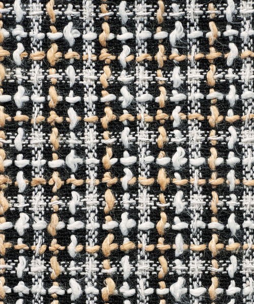 GeeRA（ジーラ）の「《インスタグラマーてらさん着用》ツイード切替デザイントップス（シャツ/ブラウス・レディース・ブラック/ベージュ・LARGE/MEDIUM/X-LARGE）」の15枚目の写真