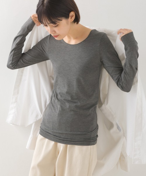 Cotton /silkモイストタッチロンＴ Cotton/silkモイストタッチロンT