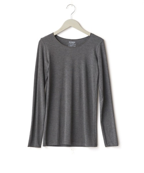 もっちりシルクタッチクルーネック長袖Tシャツ（Tシャツ