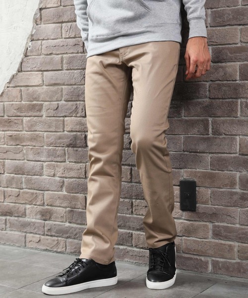 ARCADE（アーケード）の「カツラギストレッチ美脚カラーチノパンツ（チノパンツ・メンズ・ブラック/カーキ/チェック/ライトグレー/オフホワイト/ベージュ/ワインレッド/キャメル/チャコールグレー/ネイビー・L/S/XS/XXL/M/XL）」の5枚目の写真