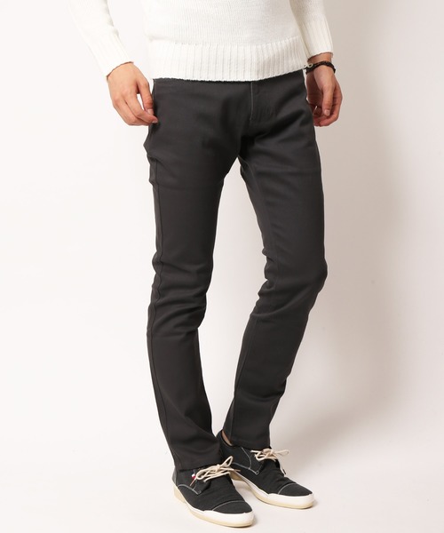 ARCADE（アーケード）の「カツラギストレッチ美脚カラーチノパンツ（チノパンツ・メンズ・ブラック/カーキ/チェック/ライトグレー/オフホワイト/ベージュ/ワインレッド/キャメル/チャコールグレー/ネイビー・L/S/XS/XXL/M/XL）」の3枚目の写真