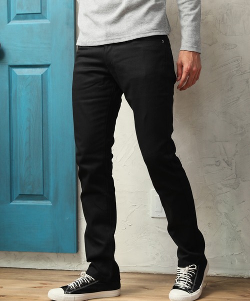 ARCADE（アーケード）の「カツラギストレッチ美脚カラーチノパンツ（チノパンツ・メンズ・ブラック/カーキ/チェック/ライトグレー/オフホワイト/ベージュ/ワインレッド/キャメル/チャコールグレー/ネイビー・L/S/XS/XXL/M/XL）」の2枚目の写真