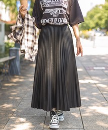 SpRay | フェイクレザープリーツスカート(スカート)