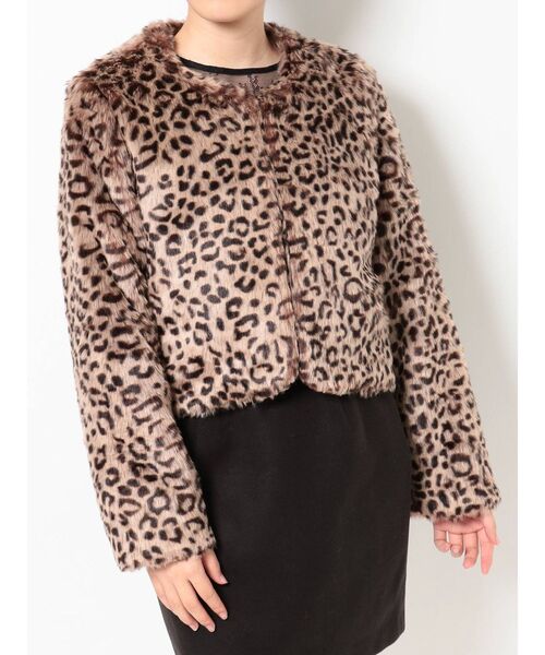 RESEXXY（リゼクシー）の「レオパード柄ブルゾン（ブルゾン・レディース・ブラック/ブラウン・FREE）」の3枚目の写真