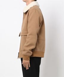 A.P.C. ブラウン ボア襟 ジャケット　アーペーセー　ブルゾン A.P.C.（アーペーセー）の「BLOUSON BRONZE 20A（ブルゾン