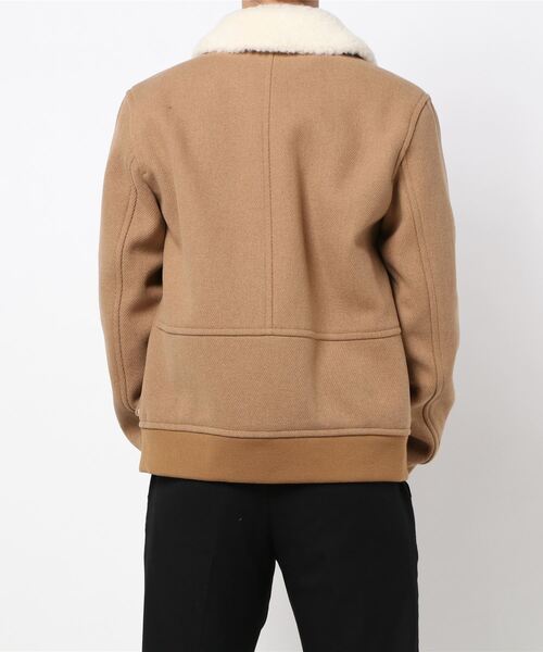 A.P.C. ブラウン ボア襟 ジャケット　アーペーセー　ブルゾン A.P.C. ブルゾン アウター BLOUSON SUTHERLAND JPS メンズ