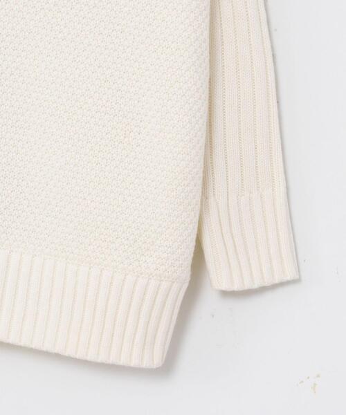 coen（コーエン）の「切り替えパターンワイドニット（ニット/セーター・レディース・オフホワイト/ベージュ・FREE）」の14枚目の写真