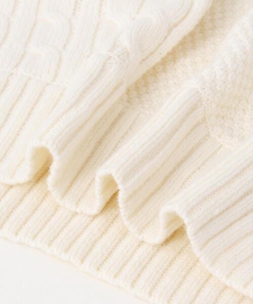 coen（コーエン）の「切り替えパターンワイドニット（ニット/セーター・レディース・オフホワイト/ベージュ・FREE）」の15枚目の写真