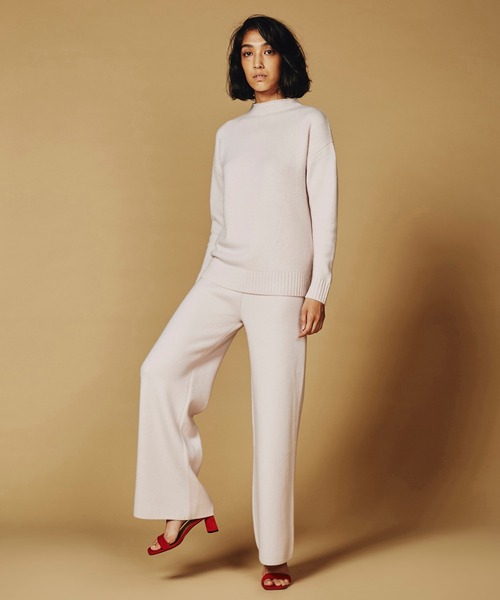 Sov.（ソブ）の「AURORA　 ロイヤルカシミヤパンツ（その他パンツ・レディース・ベビーピンク/ブラウン・38/36）」の6枚目の写真