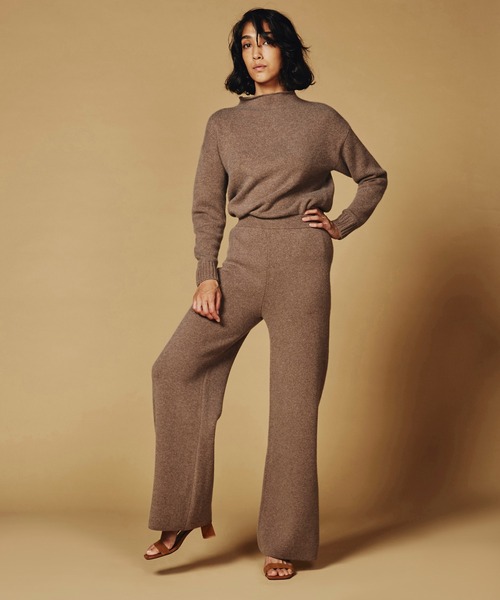 Sov.（ソブ）の「AURORA　 ロイヤルカシミヤパンツ（その他パンツ・レディース・ベビーピンク/ブラウン・38/36）」の9枚目の写真