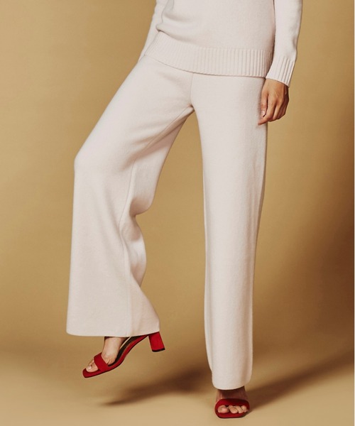 Sov.（ソブ）の「AURORA　 ロイヤルカシミヤパンツ（その他パンツ・レディース・ベビーピンク/ブラウン・38/36）」の8枚目の写真