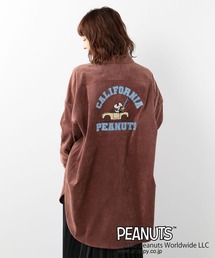 PEANUTS（ピーナッツ）の「【ピーナッツ/PEANUTS】バックカリフォルニア刺しゅうコーデュロイワンピース（ワンピース・レディース）」